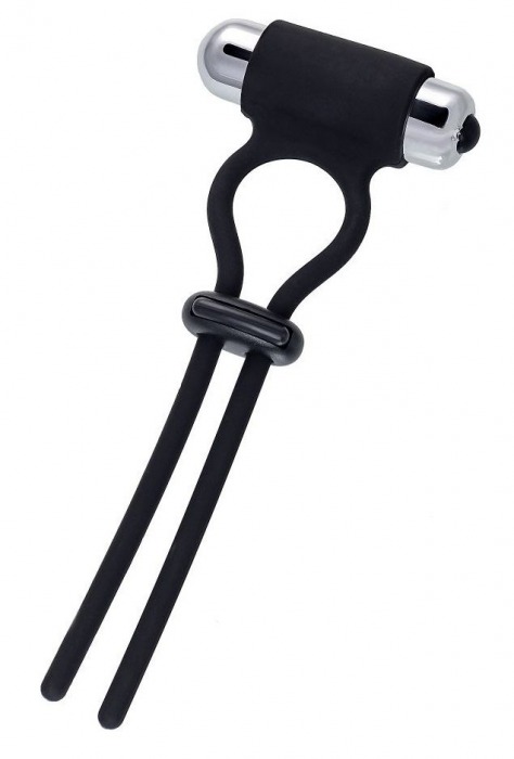 Черное эрекционное лассо на пенис Jat - A-toys - в Майкопе купить с доставкой