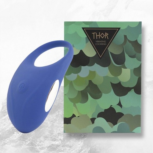 Синее кольцо с вибрацией Thor Cockring - FeelzToys - в Майкопе купить с доставкой