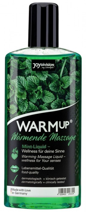 Массажное масло WARMup Mint с ароматом мяты - 150 мл. - Joy Division - купить с доставкой в Майкопе