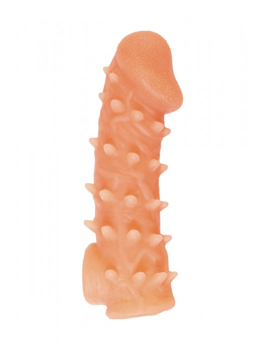 Телесная закрытая насадка с пупырышками Cock Sleeve Size S - 13,8 см. - KOKOS - в Майкопе купить с доставкой