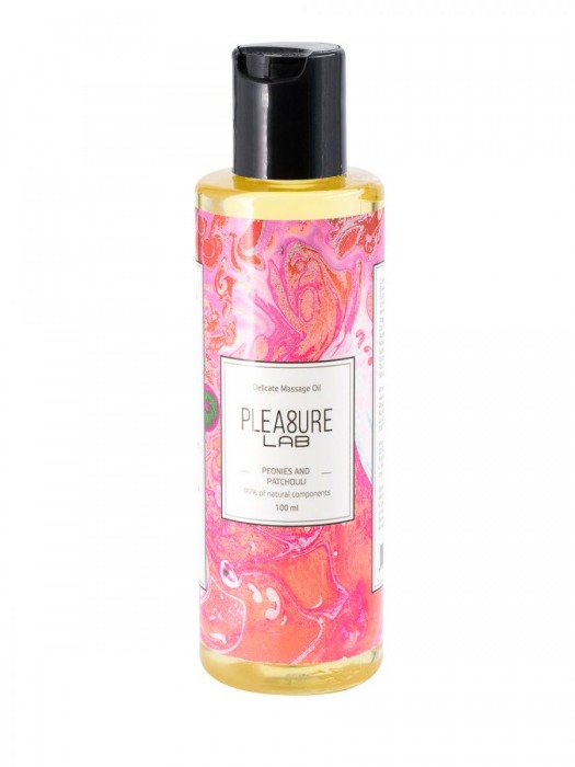 Массажное масло Pleasure Lab Delicate с ароматом пиона и пачули - 100 мл. - Pleasure Lab - купить с доставкой в Майкопе