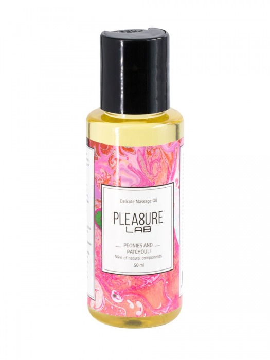 Массажное масло Pleasure Lab Delicate с ароматом пиона и пачули - 50 мл. - Pleasure Lab - купить с доставкой в Майкопе