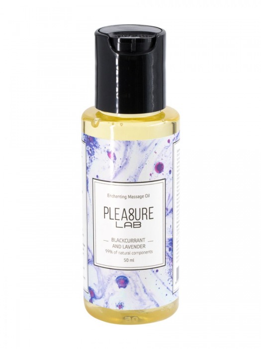 Массажное масло Pleasure Lab Enchanting с ароматом черной смородины и лаванды - 50 мл. - Pleasure Lab - купить с доставкой в Майкопе