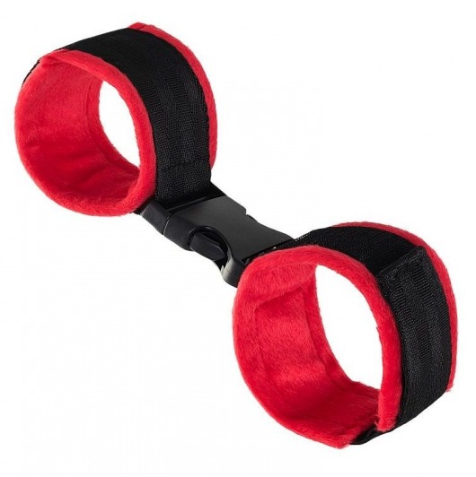 Красно-черные велюровые оковы Anonymo - ToyFa - купить с доставкой в Майкопе