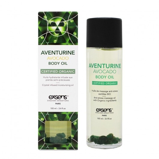 Органическое массажное масло AVENTURINE AVOCADO - 100 мл. - Exsens - купить с доставкой в Майкопе