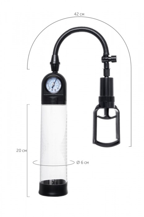 Прозрачная механическая помпа Helmer с манометром - Sexus - в Майкопе купить с доставкой