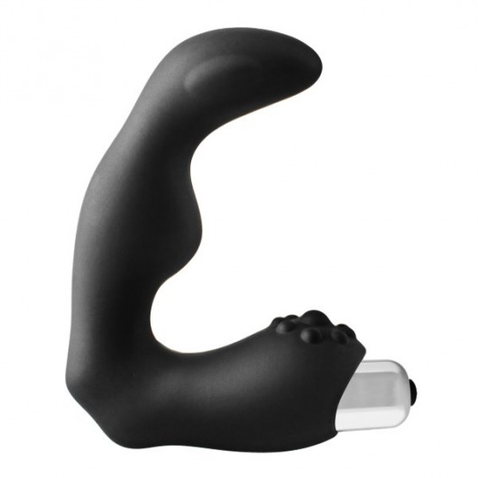 Черный вибромассажер простаты FantASStic Vibrating Prostate Massager - 11,3 см. - Dream Toys - в Майкопе купить с доставкой