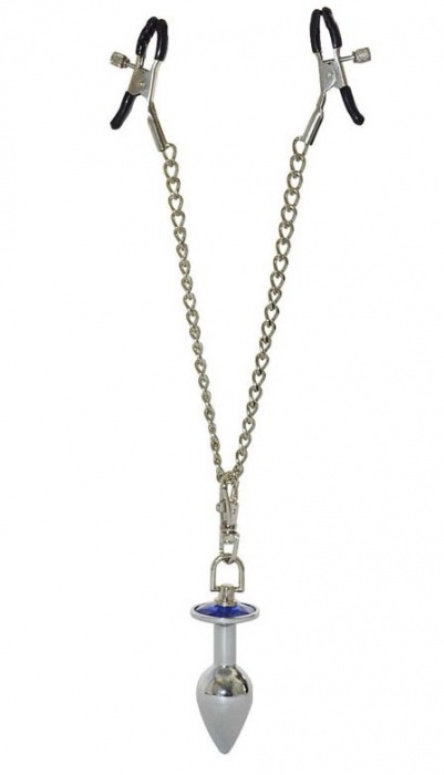 Зажимы для сосков с анальной пробкой - Sitabella - купить с доставкой в Майкопе