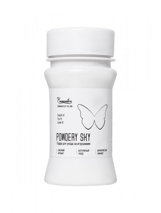 Пудра для ухода за игрушками Powdery Sky с ароматом мяты - 40 гр. - Eromantica - купить с доставкой в Майкопе