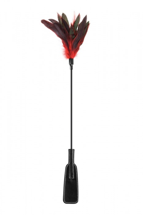 Стек-щекоталка Sweet Caress Feather Whip - 58 см. - Sweet Caress - купить с доставкой в Майкопе
