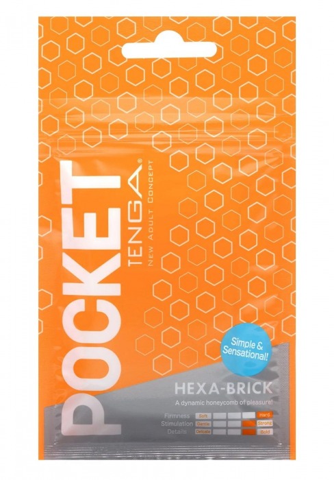 Карманный мастурбатор HEXA-BRICK - Tenga - в Майкопе купить с доставкой