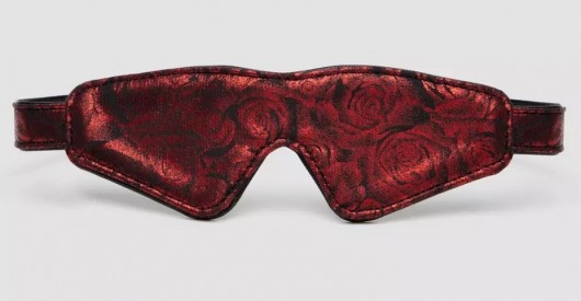 Двусторонняя красно-черная маска на глаза Reversible Faux Leather Blindfold - Fifty Shades of Grey - купить с доставкой в Майкопе