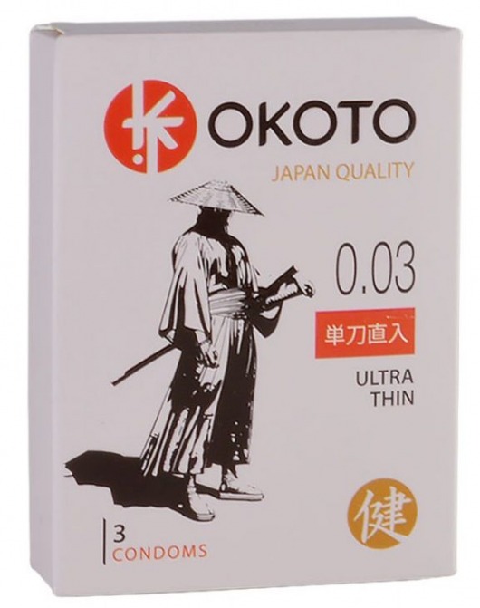 Ультратонкие презервативы OKOTO Ultra Thin - 3 шт. - Sitabella - купить с доставкой в Майкопе