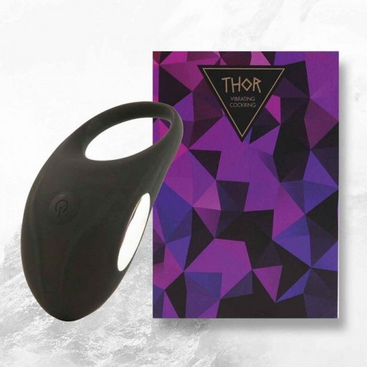 Черное эрекционное виброкольцо Thor Cockring - FeelzToys - в Майкопе купить с доставкой