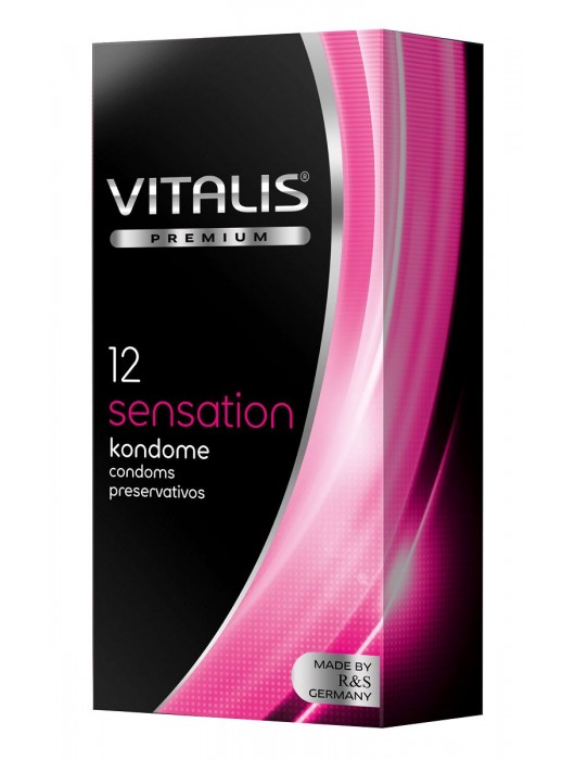 Презервативы VITALIS PREMIUM sensation с пупырышками и кольцами - 12 шт. - Vitalis - купить с доставкой в Майкопе