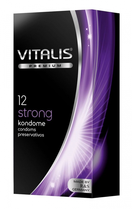 Презервативы с утолщённой стенкой VITALIS PREMIUM strong - 12 шт. - Vitalis - купить с доставкой в Майкопе