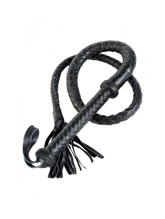 Длинный кожаный кнут с хлопушками на конце - ToyFa - купить с доставкой в Майкопе