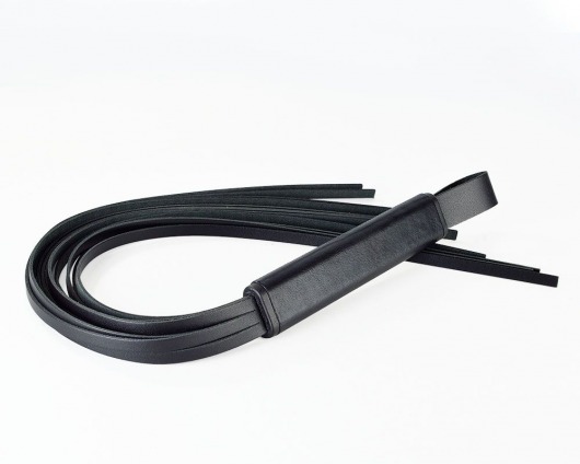 Черная кожаная плеть  Клео  - 60 см. - Sitabella - купить с доставкой в Майкопе