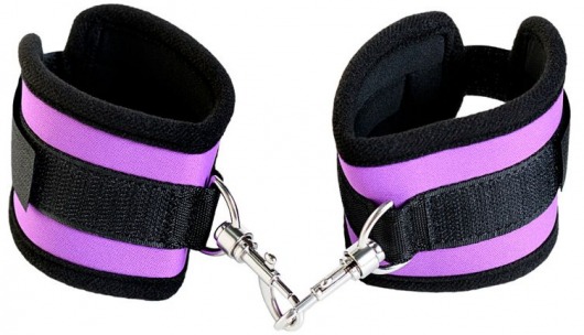 Наручники из неопрена фиолетового цвета - ToyFa - купить с доставкой в Майкопе
