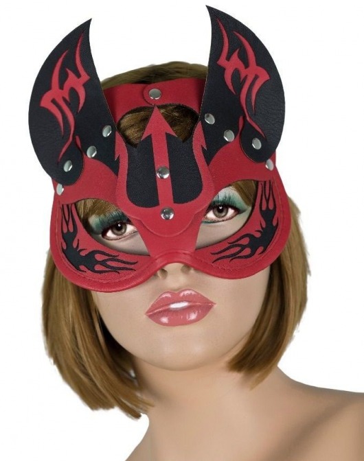 Маска дьяволицы с рожками - LOVETOY (А-Полимер) - купить с доставкой в Майкопе