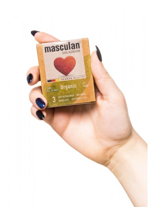 Экологически чистые презервативы Masculan Organic - 3 шт. - Masculan - купить с доставкой в Майкопе