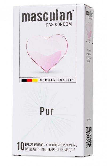 Супертонкие презервативы Masculan Pur - 10 шт. - Masculan - купить с доставкой в Майкопе