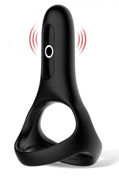 Черное виброкольцо Magic Motion Rise с подхватом мошонки - Magic Motion - в Майкопе купить с доставкой