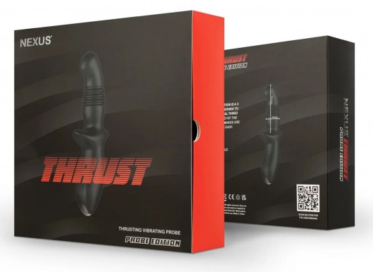 Черный вибромассажер простаты Nexus Thrust с возвратно-поступательными движениями - Nexus Range - в Майкопе купить с доставкой