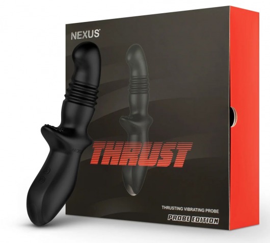 Черный вибромассажер простаты Nexus Thrust с возвратно-поступательными движениями - Nexus Range - в Майкопе купить с доставкой