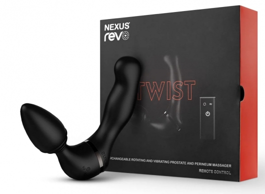 Черный гибридный вибромассажер Nexus Revo Twist - Nexus Range - в Майкопе купить с доставкой