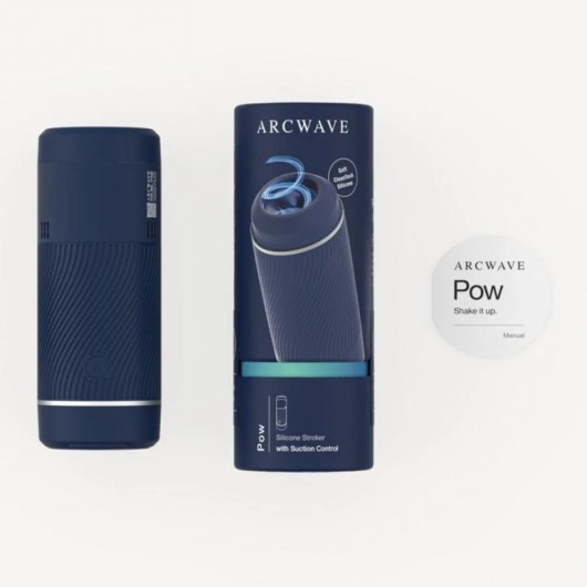 Синий мастурбатор с контролем всасывания Arcwave Pow Stroker - Arcwave - в Майкопе купить с доставкой