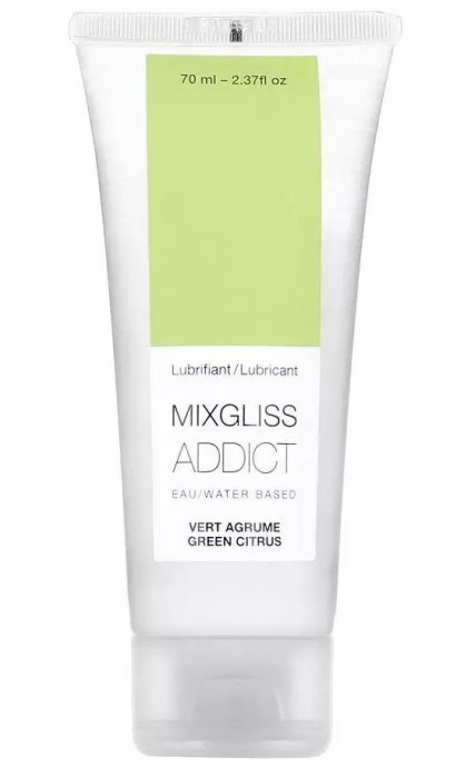 Смазка на водной основе Mixgliss Addict с ароматом цитруса - 70 мл. - Mixgliss - купить с доставкой в Майкопе