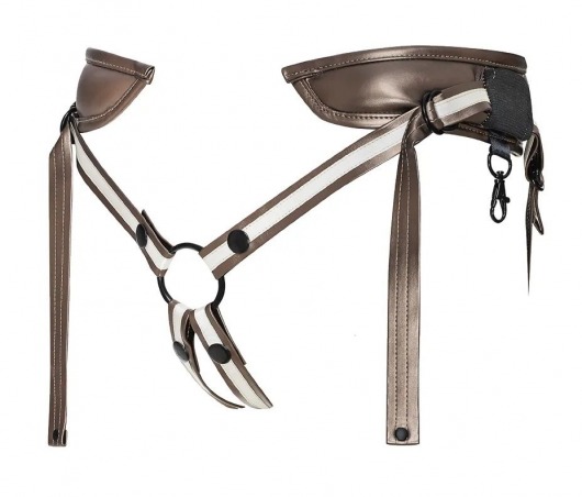 Бронзовый пояс для насадок Desirous Harness - Strap-on-me - купить с доставкой в Майкопе