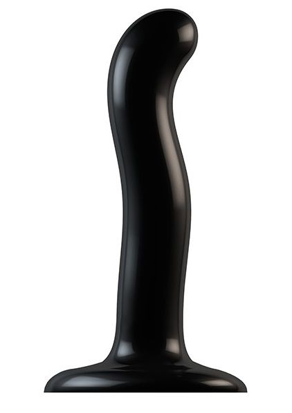 Черный фаллоимитатор-насадка Strap-On-Me P G spot Dildo size S - 16,4 см. - Strap-on-me - купить с доставкой в Майкопе