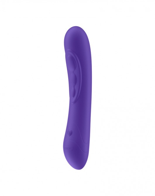 Фиолетовый интерактивный вибратор Pearl3 - 20 см. - Kiiroo
