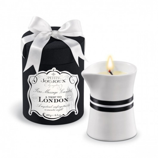 Массажное масло в виде большой свечи Petits Joujoux London с ароматом ревеня, амбры и чёрной смородины - MyStim - купить с доставкой в Майкопе