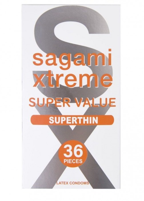 Ультратонкие презервативы Sagami Xtreme Superthin - 36 шт. - Sagami - купить с доставкой в Майкопе
