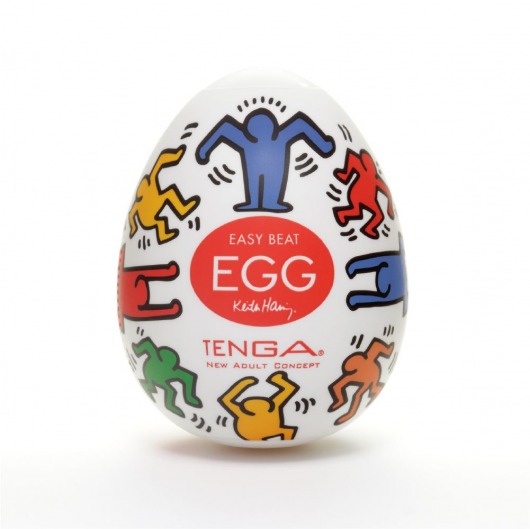 Мастурбатор-яйцо Keith Haring EGG DANCE - Tenga - в Майкопе купить с доставкой