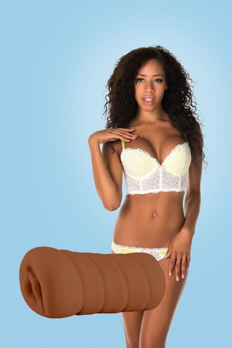 Коричневый мастурбатор-вагина BRIANNA - Dream Toys - в Майкопе купить с доставкой