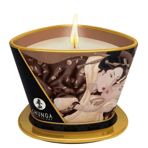 Массажная свеча Intoxicatin Chocolate с ароматом шоколада - 170 мл. - Shunga - купить с доставкой в Майкопе