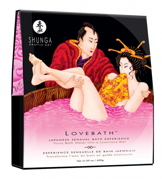 Соль для ванны Lovebath Dragon Fruit, превращающая воду в гель - 650 гр. - Shunga - купить с доставкой в Майкопе