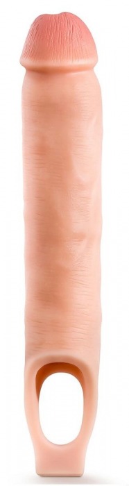 Телесная насадка-удлинитель 11.5 Inch Silicone Cock Sheath Penis Extender - 29,2 см. - Blush Novelties - в Майкопе купить с доставкой