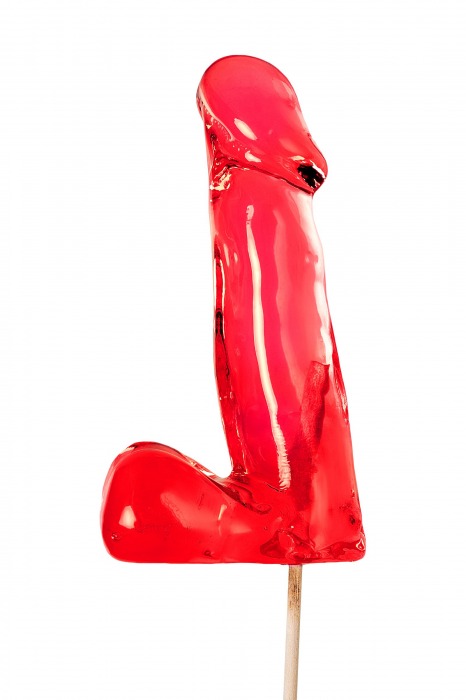 Красный леденец в форме члена со вкусом виски - 173 гр. - Sosuчki - купить с доставкой в Майкопе