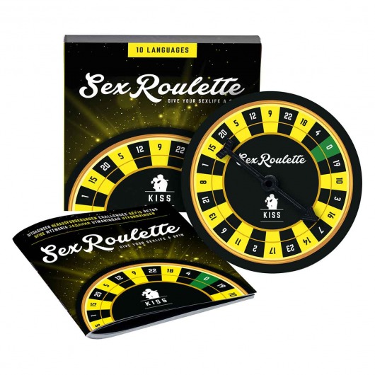 Настольная игра-рулетка Sex Roulette Kiss - Tease&Please - купить с доставкой в Майкопе