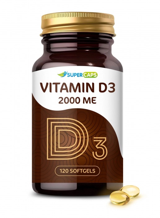 Пищевая добавка SuperCaps VITAMIN D3 2000 ME - 120 капсул - SuperCaps - купить с доставкой в Майкопе