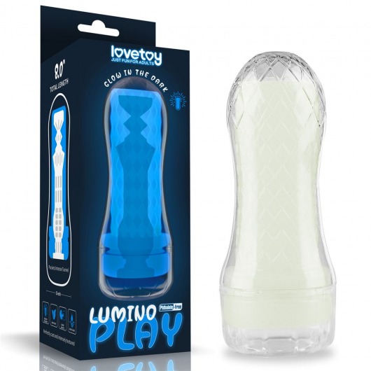Светящийся в темноте мастурбатор Lumino Play Masturbator Pocketed - Lovetoy - в Майкопе купить с доставкой