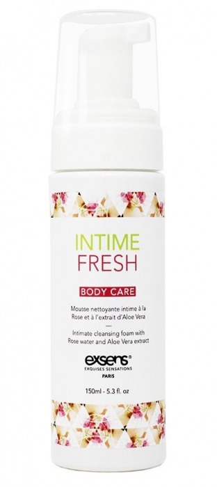 Органическая интимная очищающая пенка Intime Fresh - 150 мл. - Exsens - купить с доставкой в Майкопе