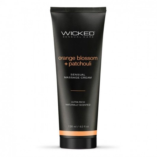 Массажный легкий крем WICKED Orange Blossom plus Patchouli - 120 мл. - Wicked - купить с доставкой в Майкопе