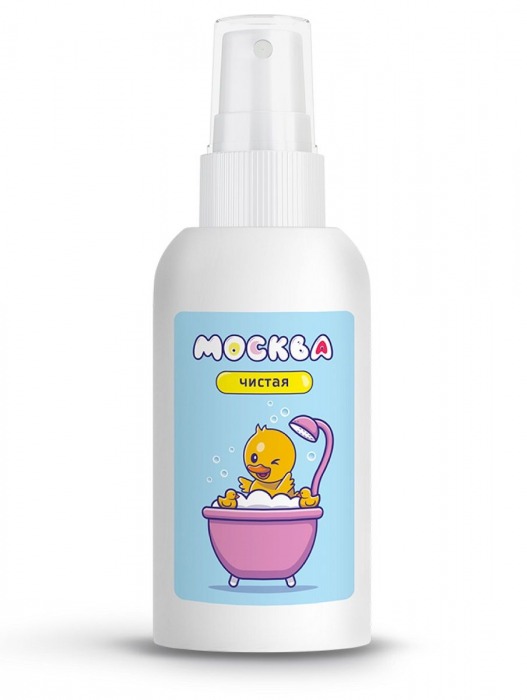 Антибактериальный спрей для очистки секс-игрушек с ароматом дыни  Москва Чистая  - 100 мл. - Москва - купить с доставкой в Майкопе