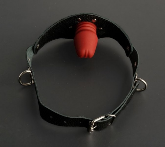 Кляп-фаллос на чёрных ремешках - Sitabella - купить с доставкой в Майкопе